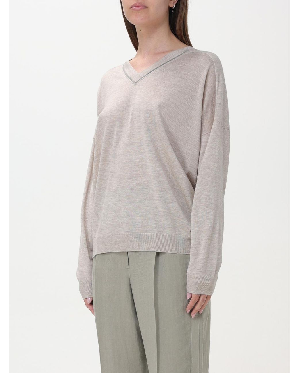 Brunello Cucinelli Gray Light Wool Silk Shirt