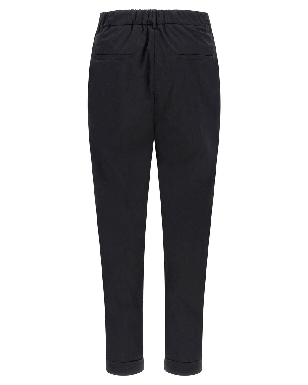 Kiton Blue Stretch Cotton Poplin Trousers