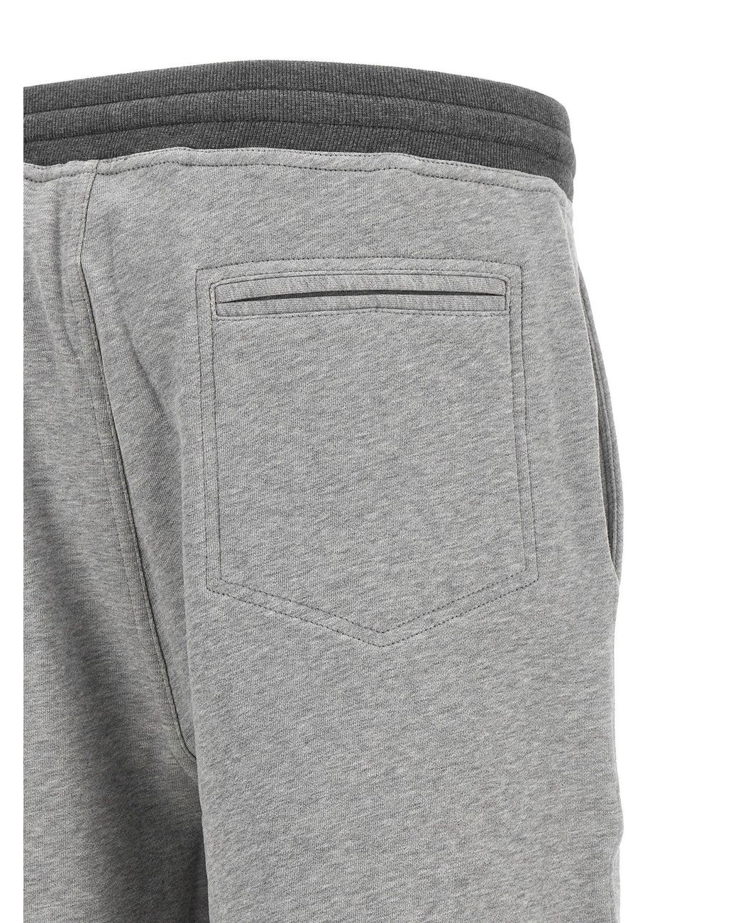 Brunello Cucinelli Gray Solomei Athletic Club Bermuda Shorts