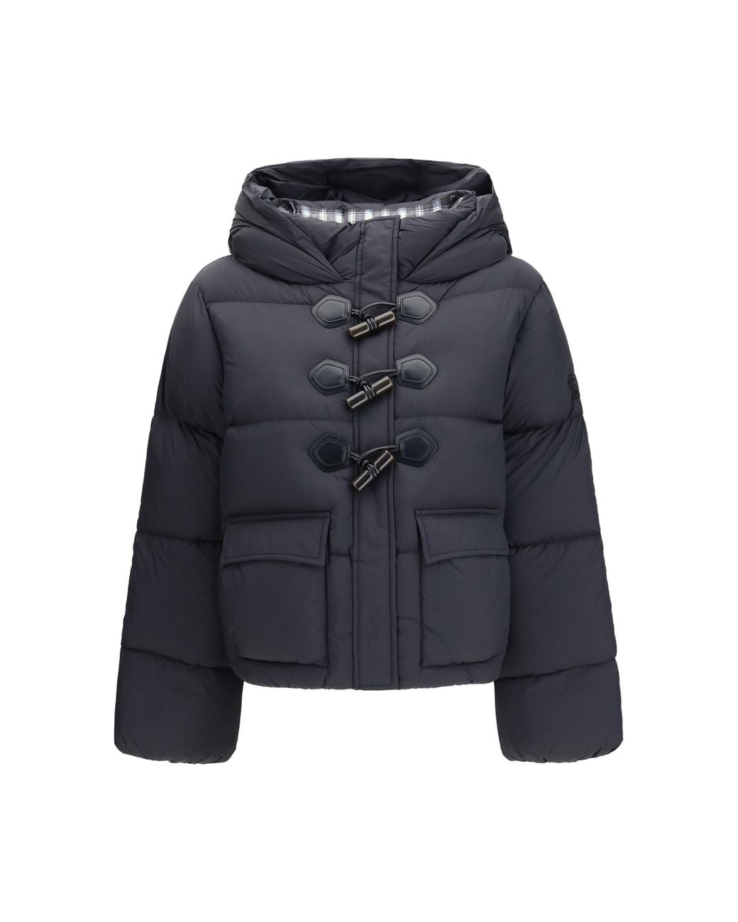 Ganni Blue Future Nylon Puffer Jacket