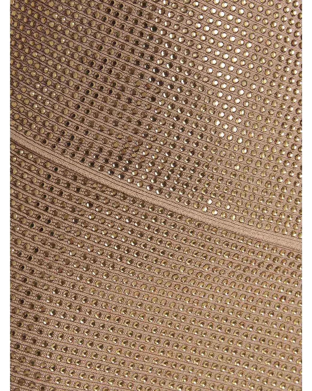 ANDREADAMO Natural Viscose Mini Skirt