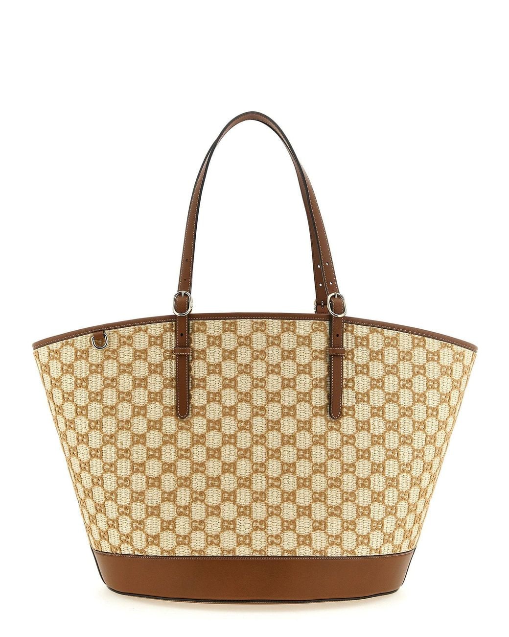 Gucci Metallic Gg Monogram Canvas Tote Bag