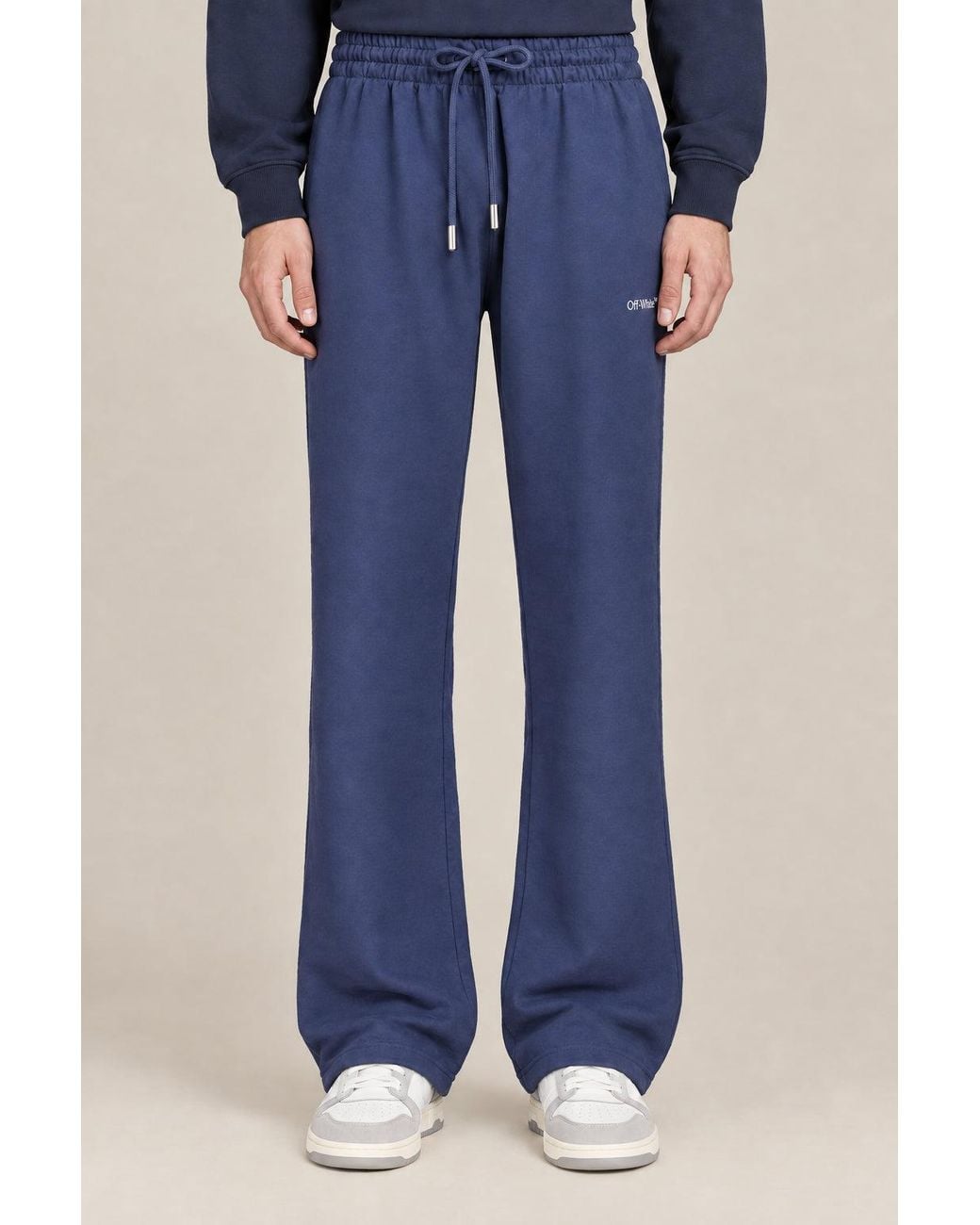 Off-White c/o Virgil Abloh Blue Cotton Sweatpants Clothing for men