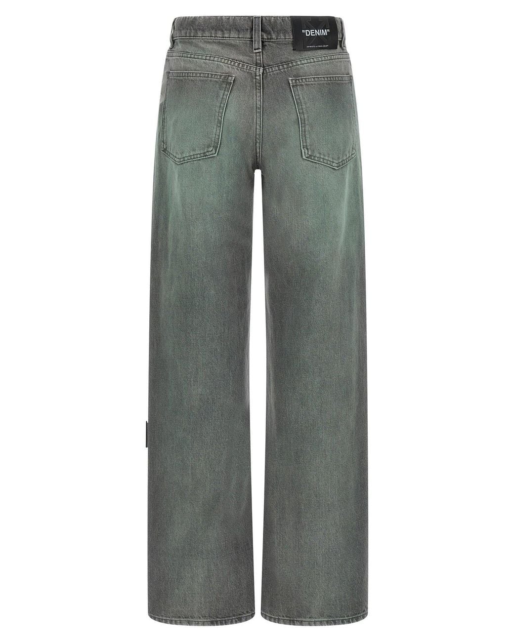 Off-White c/o Virgil Abloh Green Spray Susy Jeans
