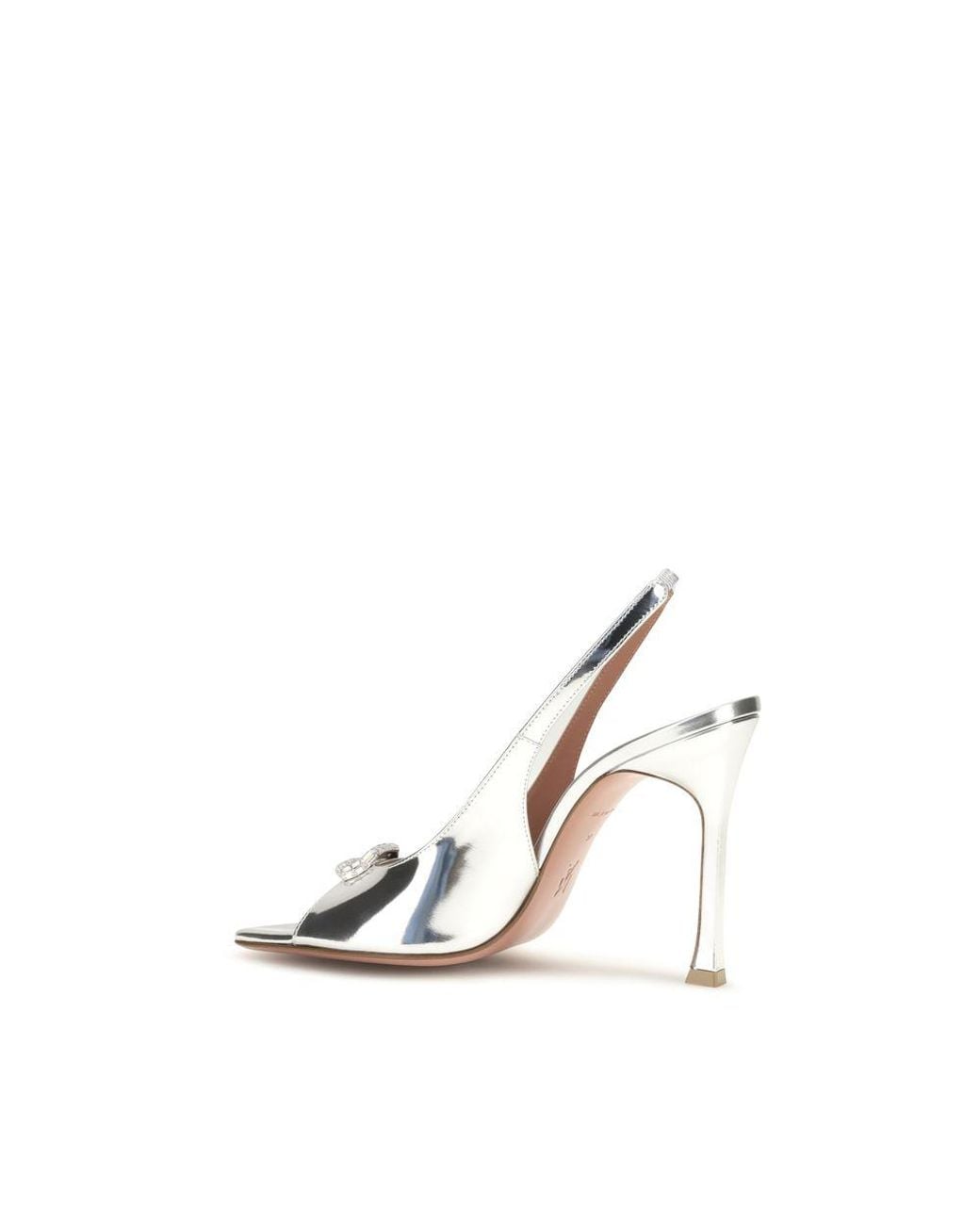 AMINA MUADDI White Calf Leather Bos Taurus Sandals