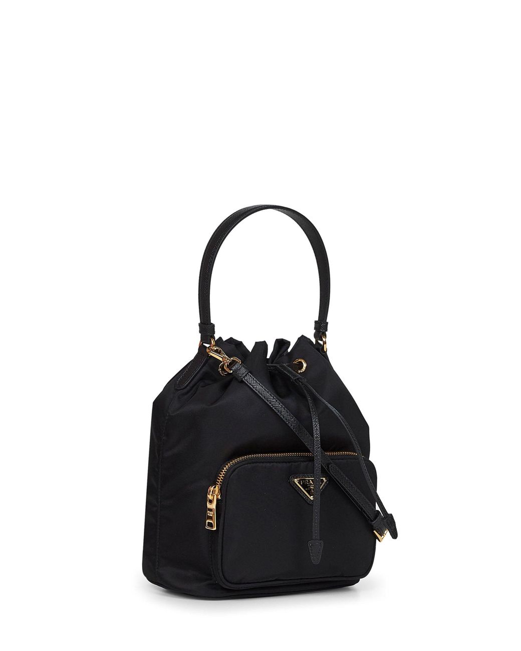 Prada Black Bucket Bag Duet