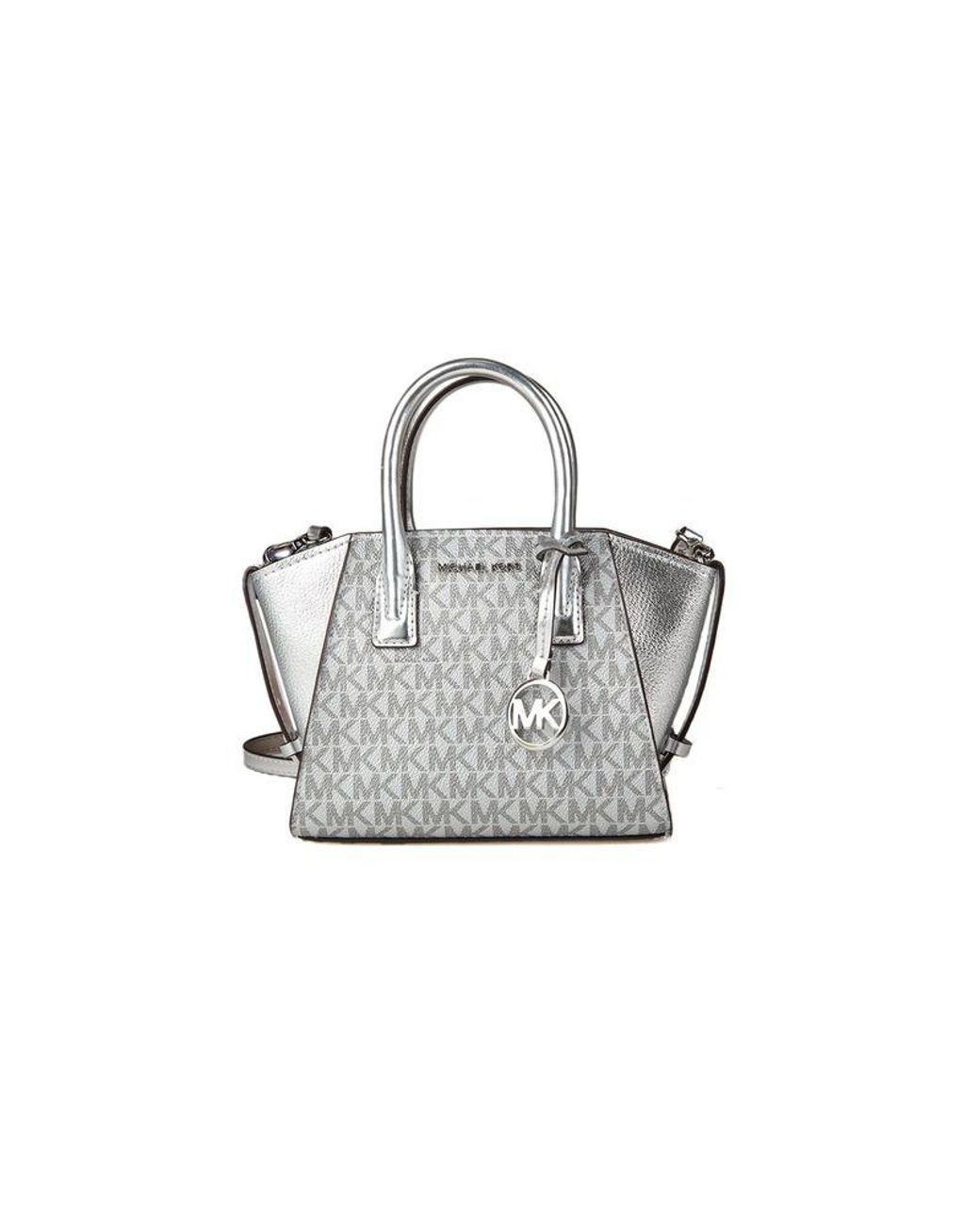 Michael Kors Gray Satchel Bag 89.Coated Canvas Satchel-Bags