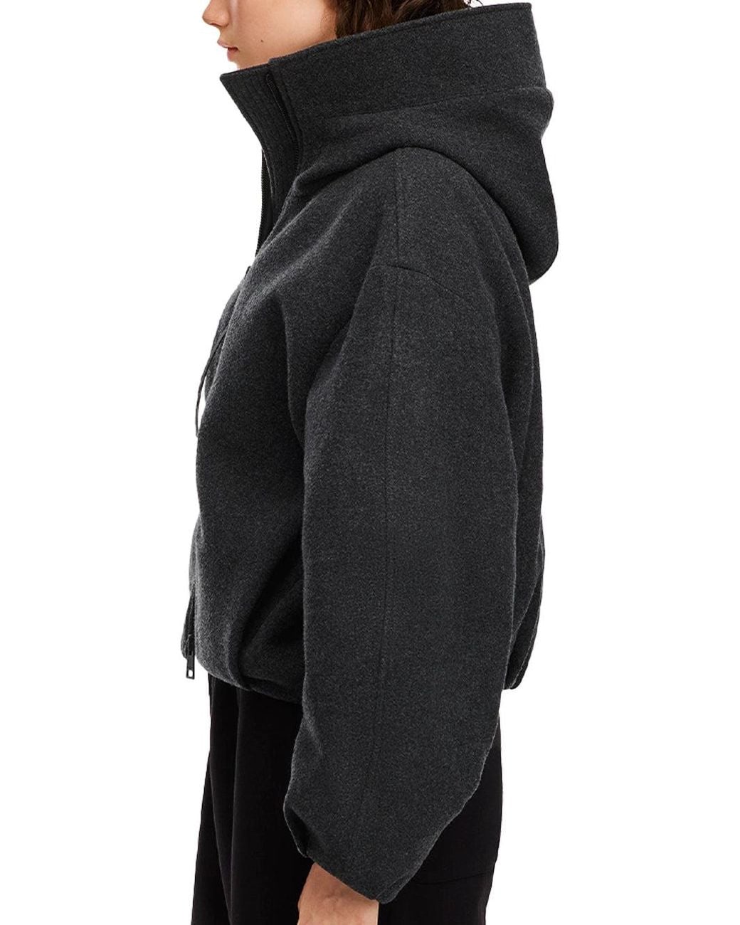 Canada Goose Black Chilliwack Wool Bomber Carbon