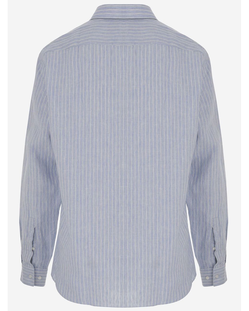 Boss Blue Linen Shirt for men