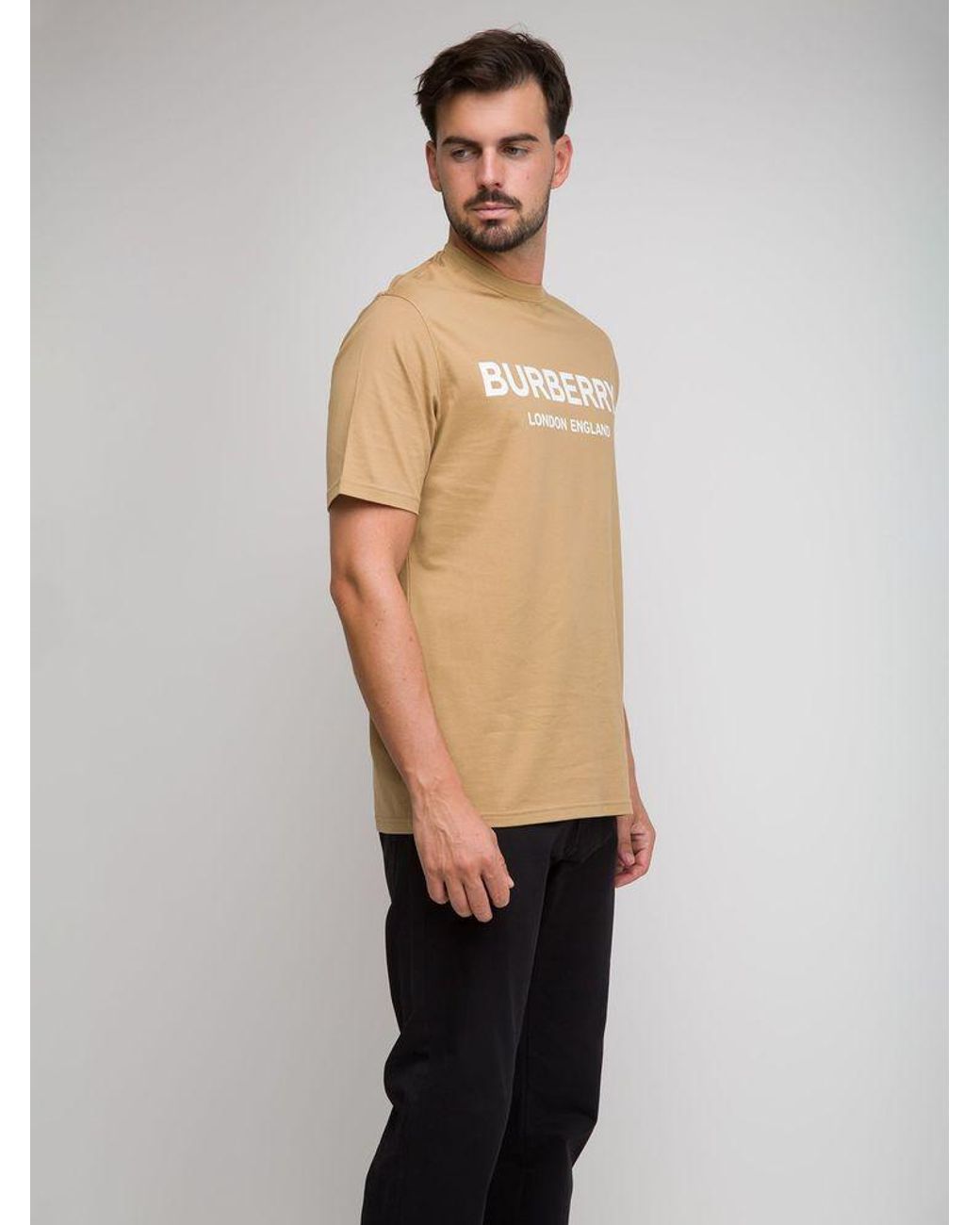 Burberry Natural T-Shirt Cotton T-Shirts And Polos for men