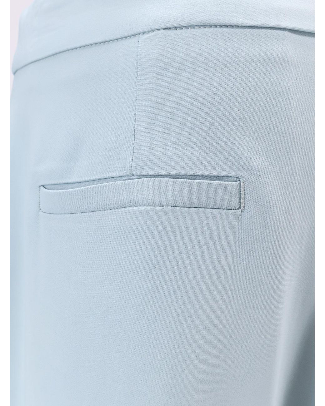 Pinko Blue Montano Viscose Trousers With Pinces