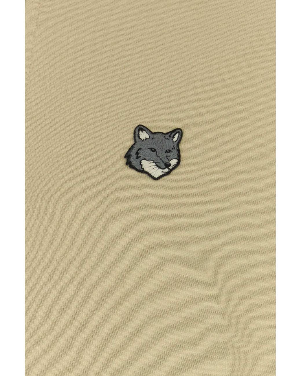 Maison Kitsuné Natural Fox Head Zipped Comfort Sweatshirt for men