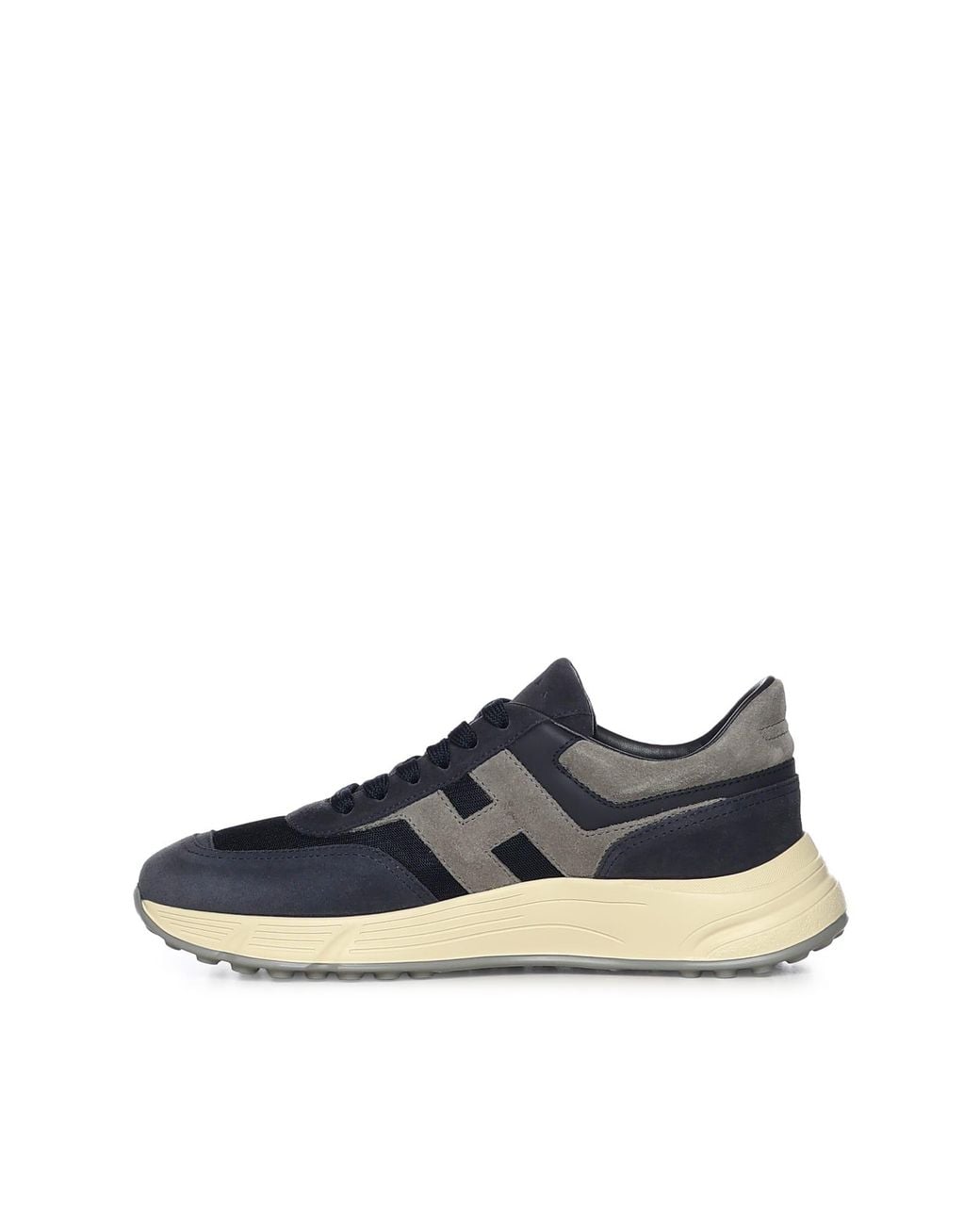 Hogan Blue Sneakers Leather/Suede for men