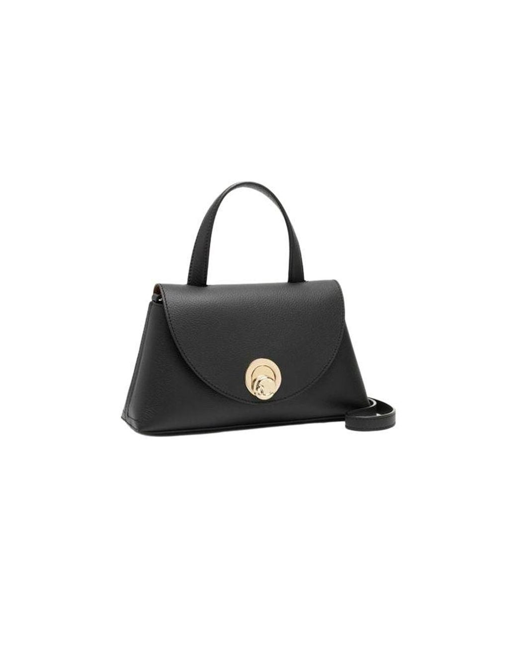 Coccinelle Black Coccinelle Textured Bovine Leather Top Handle Bag
