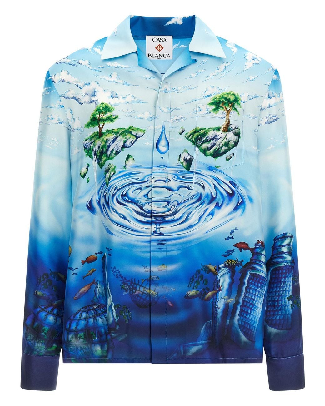 Casablanca Blue Lost Atlantis Shirt for men