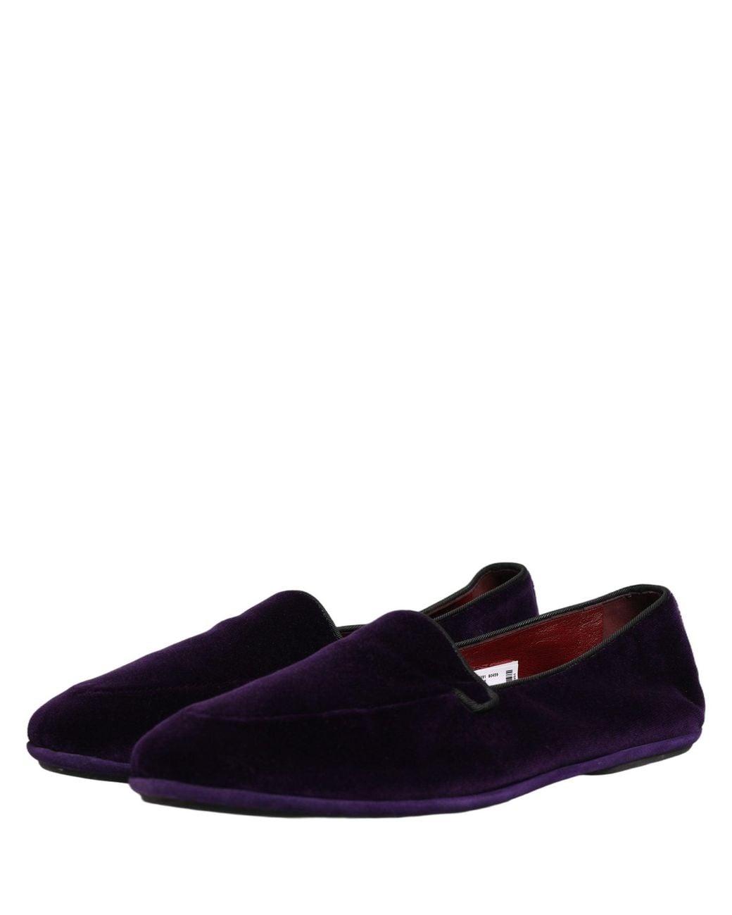 Dolce & Gabbana Purple Dolce & Gabbana Velvet Slip-On Loafer for men