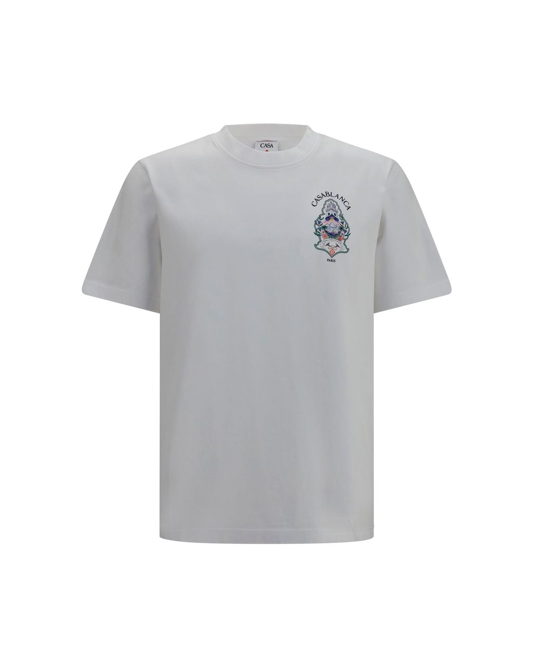 Casablanca Gray Larche T-Shirt Cotton T-Shirts And Polos for men