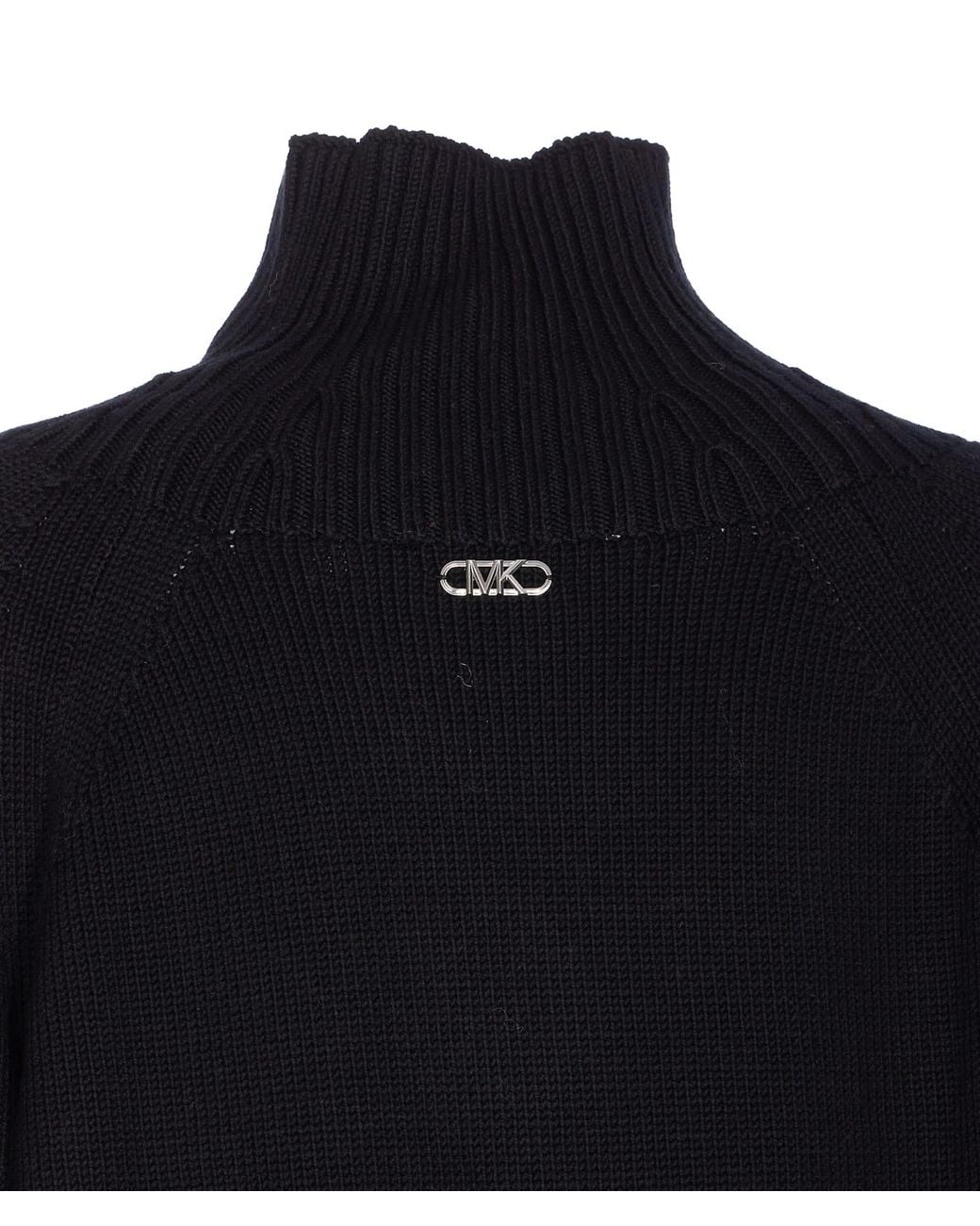 Michael Kors Black Solid Sweater