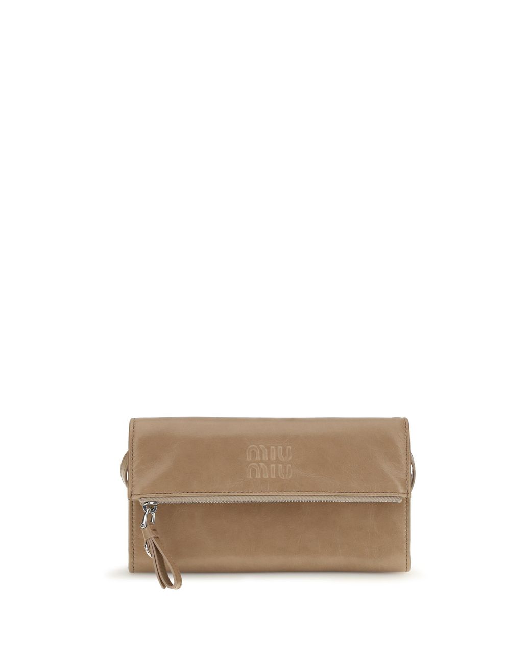 Miu Miu Brown Leather Pouch Calf Wallets & Purses