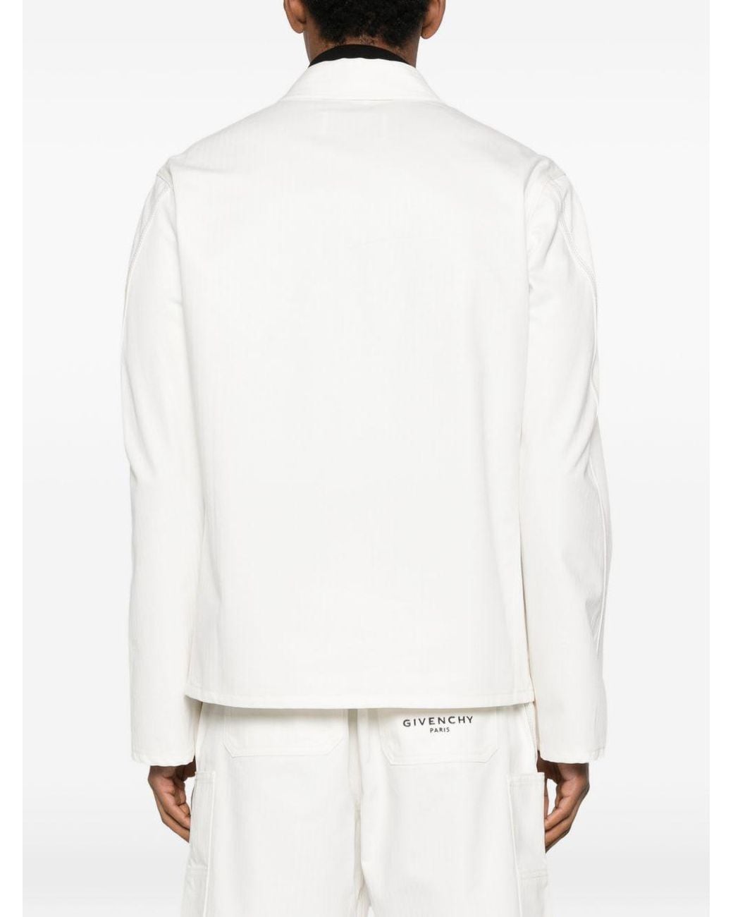 Givenchy White Denim Cotton Jacket for men