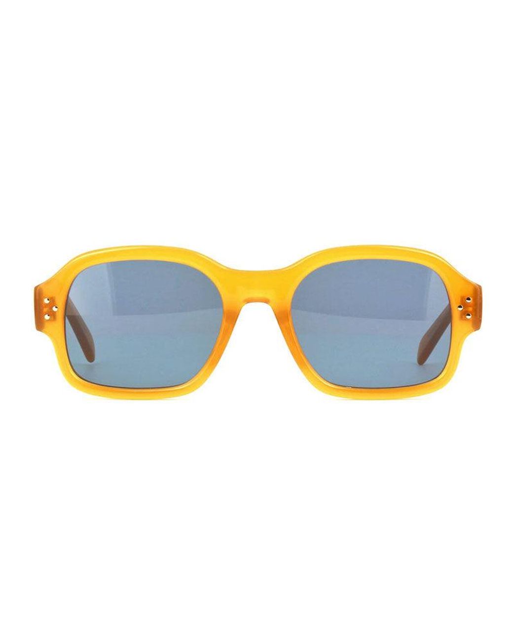 Céline Blue Sunglasses Square Full Rim, Milky Honey Frame And Lens Cl40266U47V