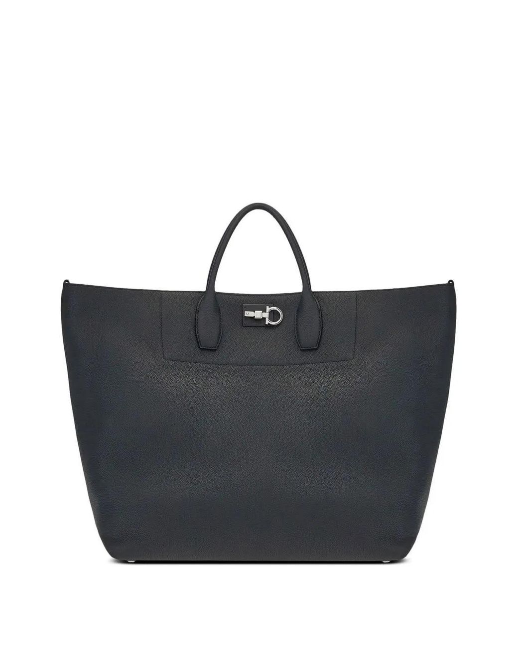 Ferragamo Blue Gancini Studio Tote Bag for men