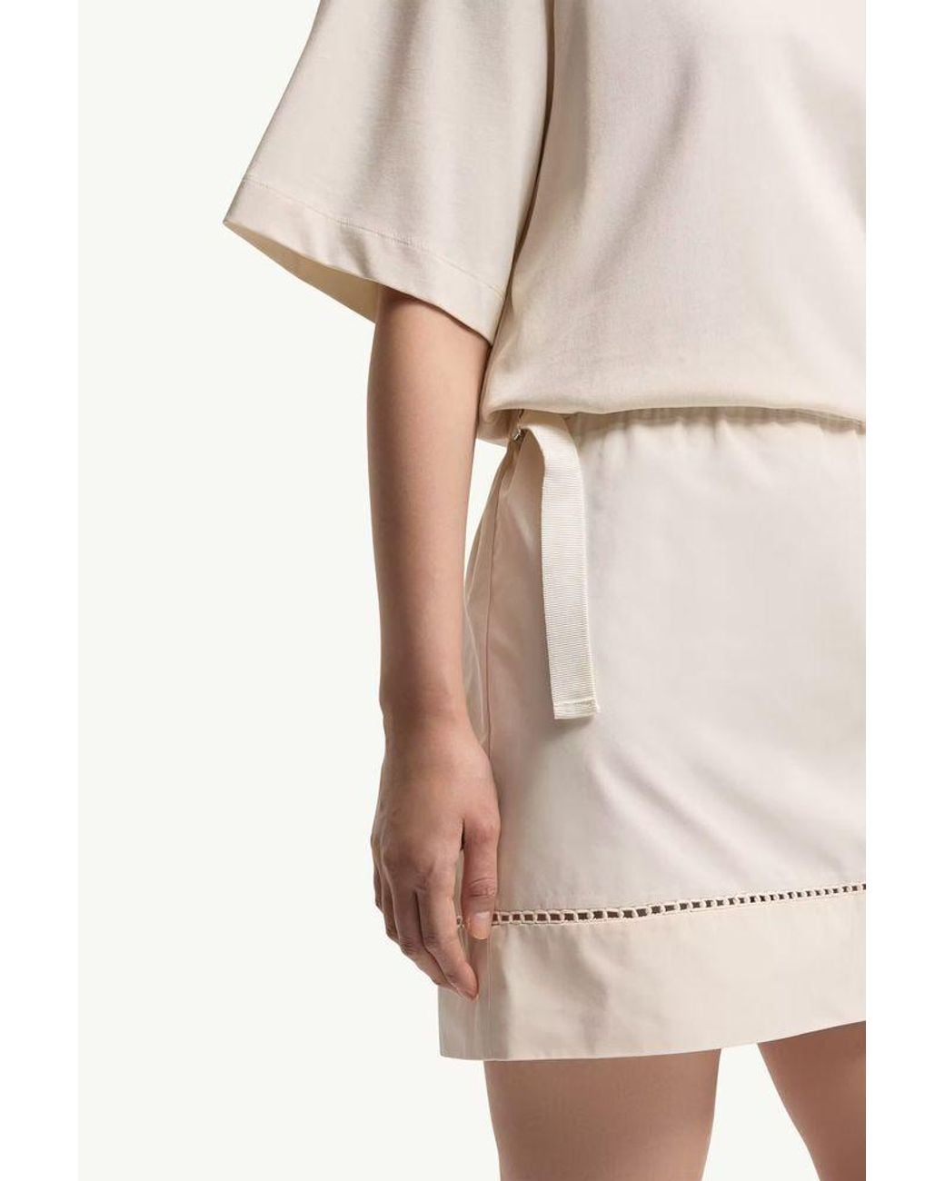Moncler Natural Moncler E26 Dress — Cream