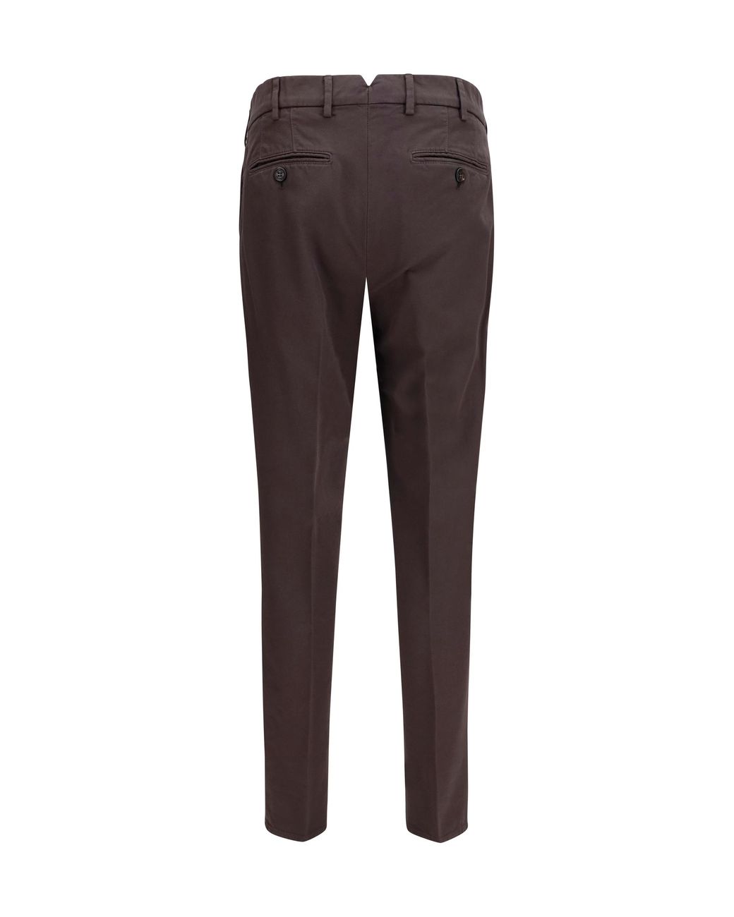 Brunello Cucinelli Black Dyed Cotton Pants Trousers for men