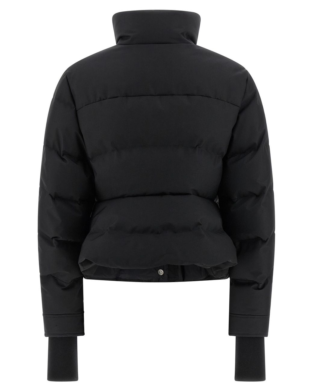 McQueen Black Cropped Down Jacket