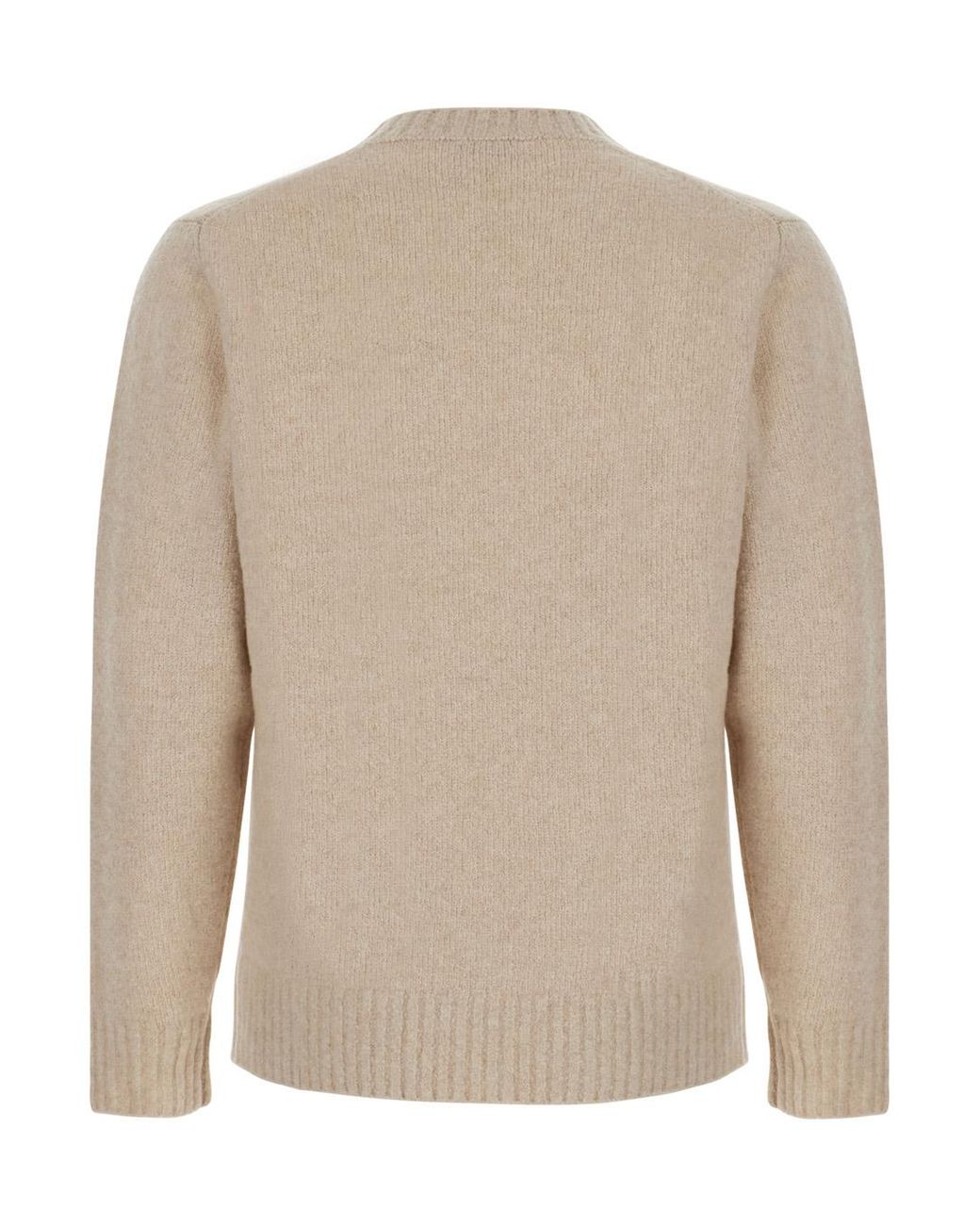 Kangra Natural Crew Neck Sweater Wool Tops for men