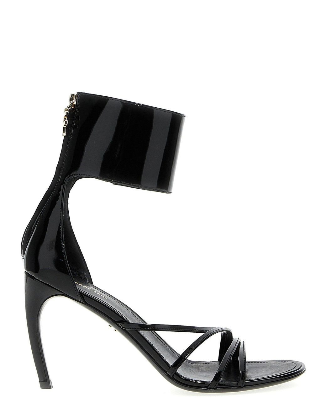 Ferragamo Black Clethra Heel Sandal