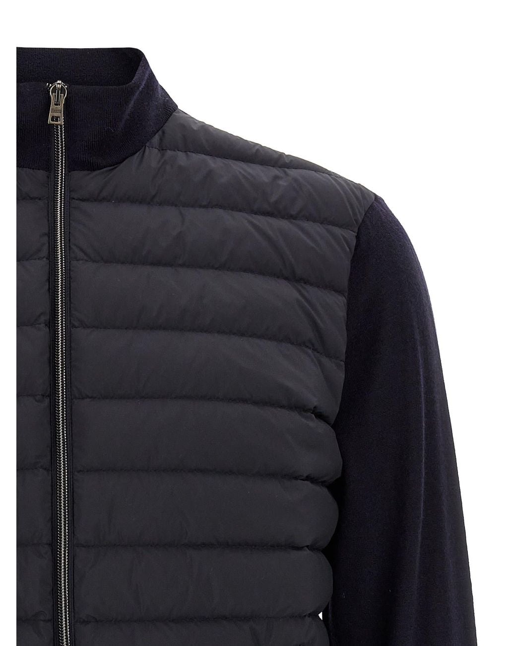 Herno Blue Combination Down Jacket for men