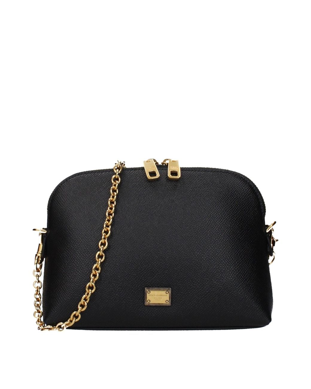 Dolce & Gabbana Black Shoulder Bags Leather