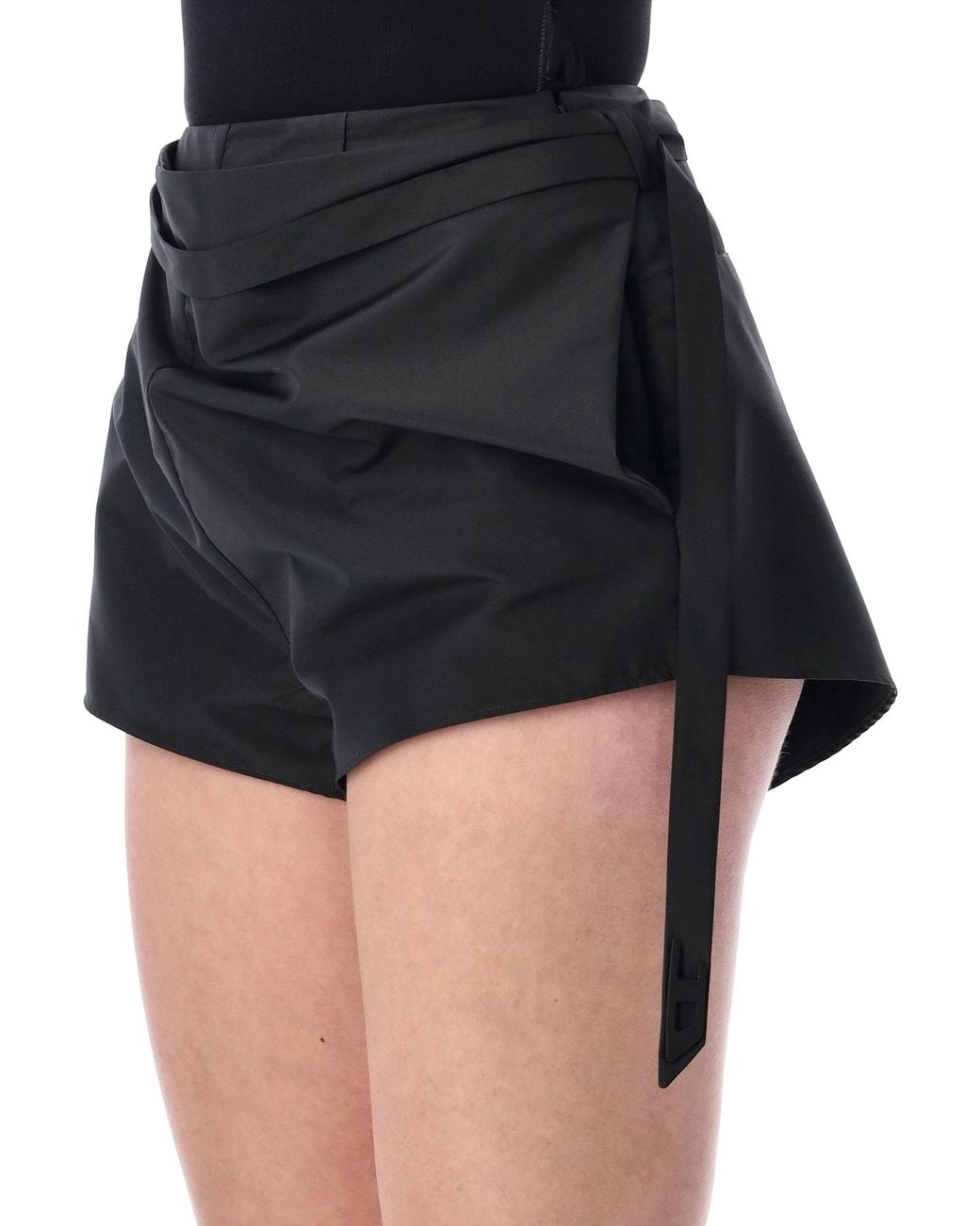 DIESEL Black P-Sarto Wrap-Front Shorts