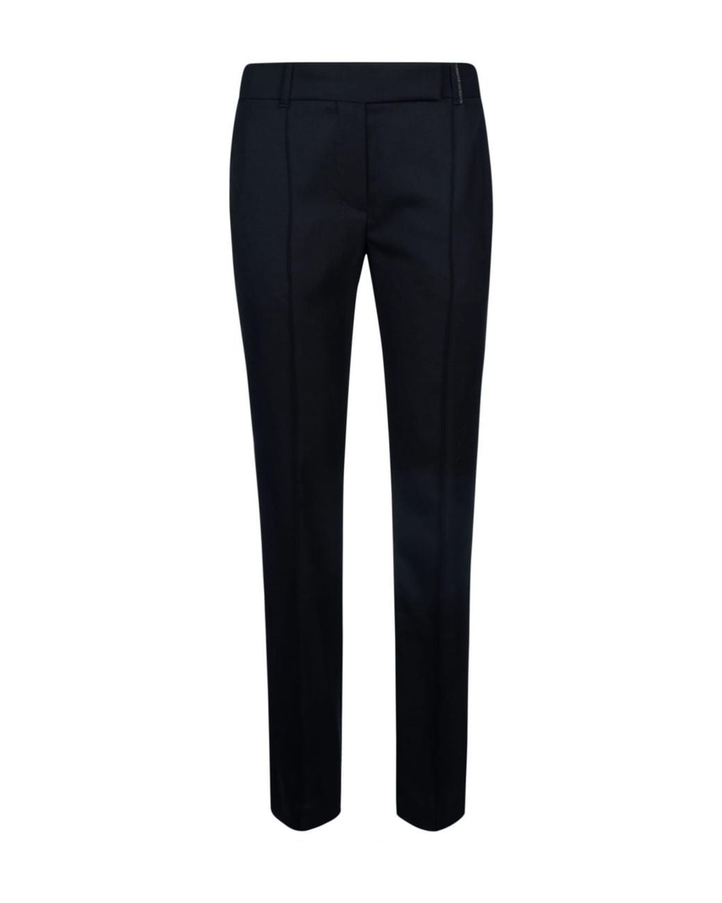 Brunello Cucinelli Blue Black Wool Pants