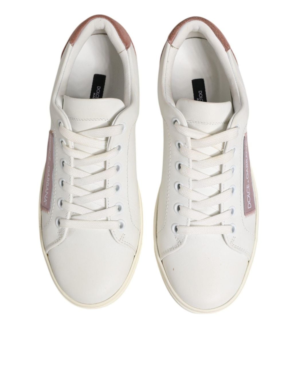 Dolce & Gabbana Natural Dolce & Gabbana Leather Low-Top Sneaker