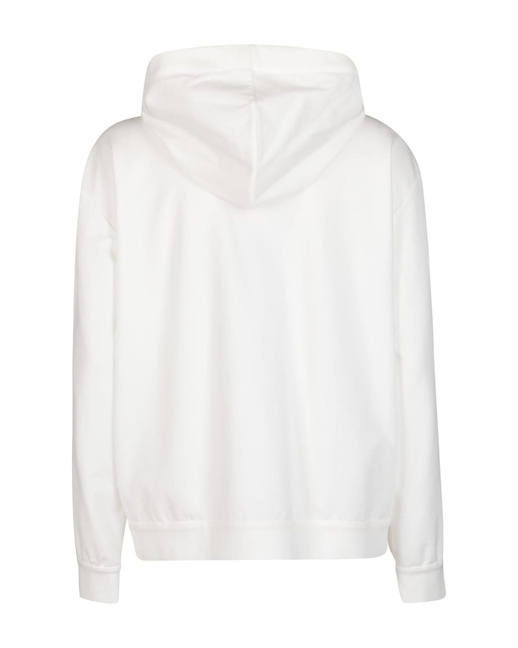 Brunello Cucinelli White Natural Cotton Zip Hoodie
