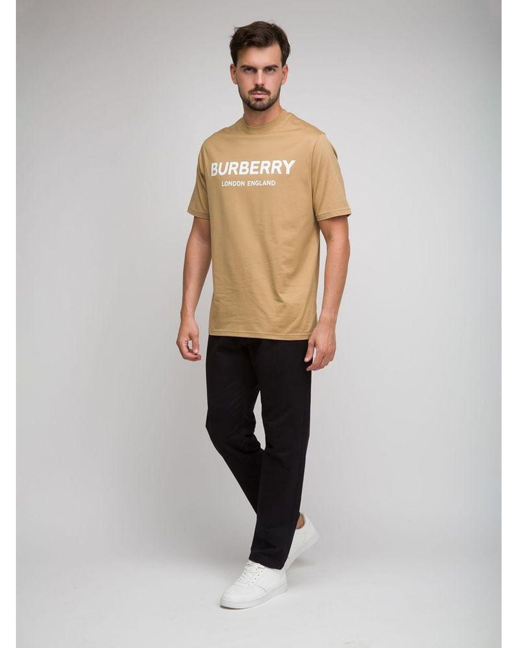 Burberry Natural T-Shirt Cotton T-Shirts And Polos for men