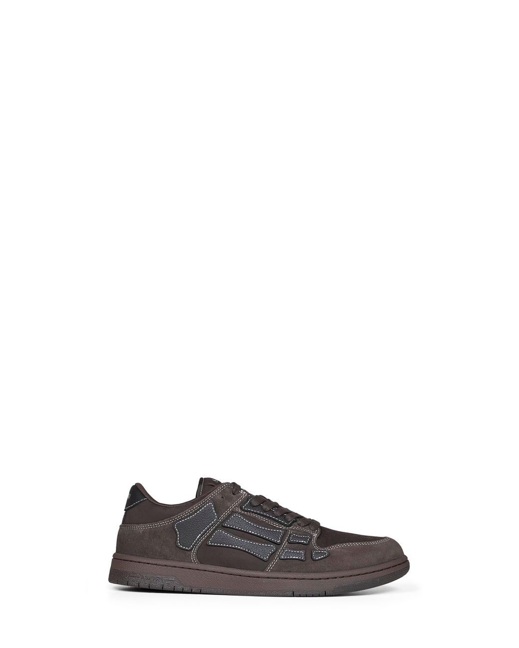 Amiri Brown Suede Skel Top Low Sneakers for men