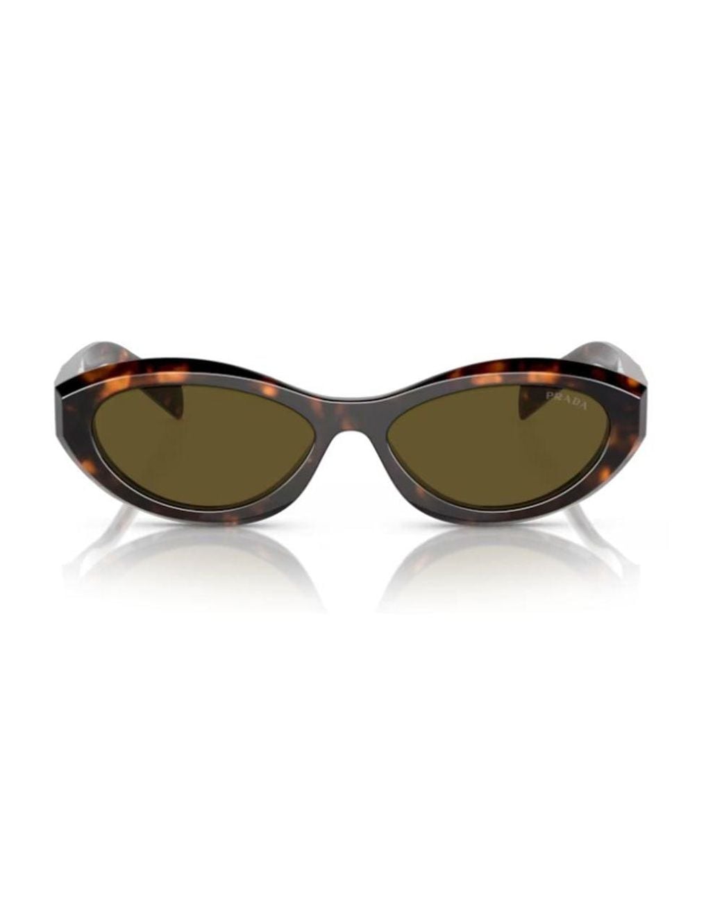 Prada Black Prada Eyewear Spr26Z14L09Z Oval Acetate Sunglasses for men