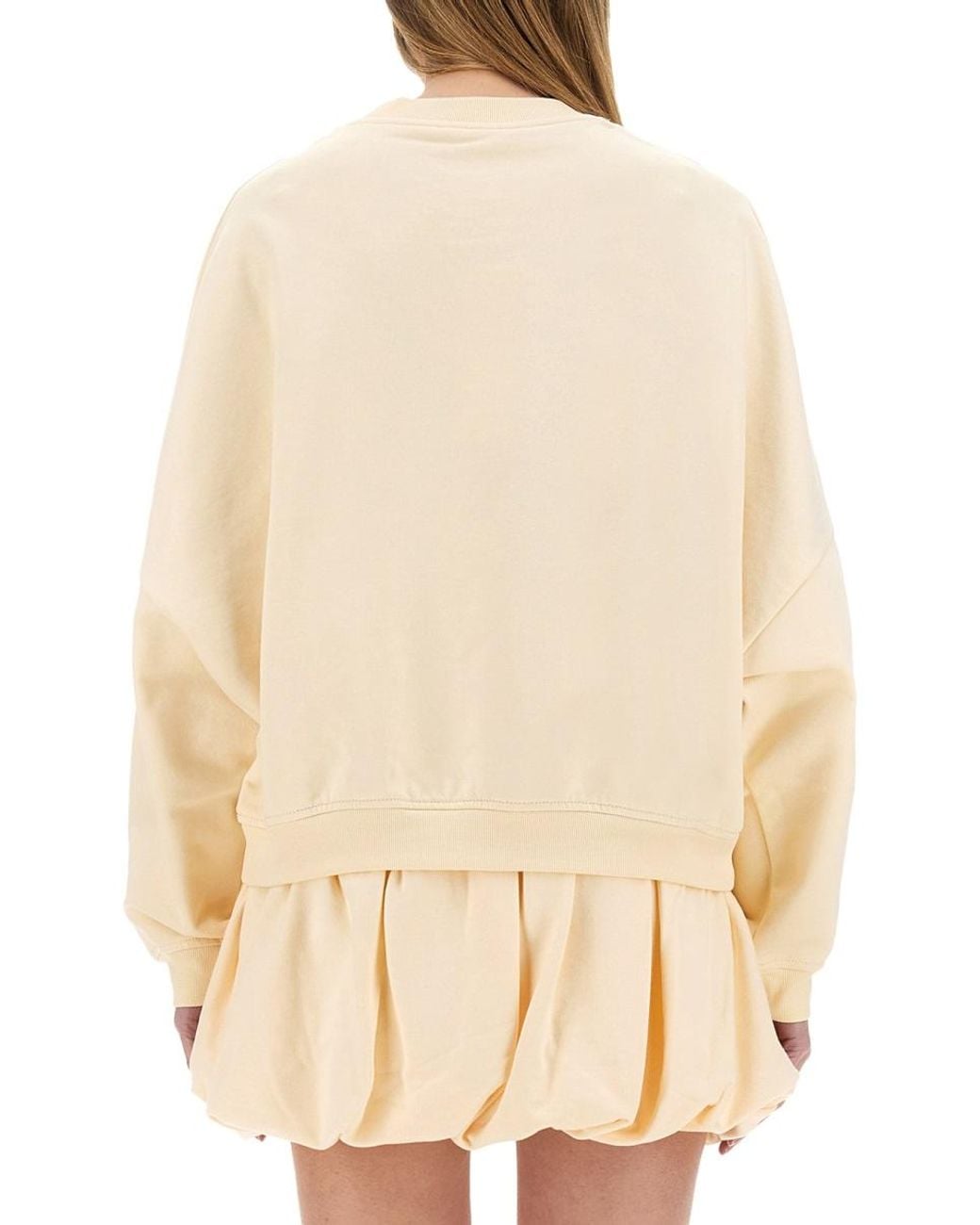 Marni Natural Marni Cotton Print Knit Sweatshirt