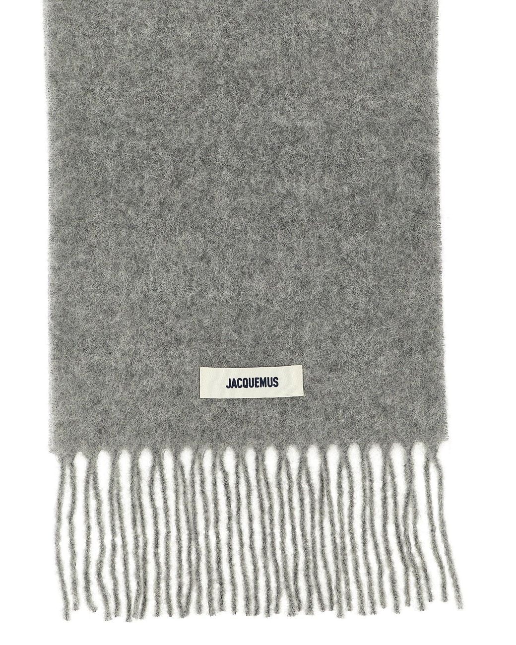 Jacquemus Gray Scarf for men