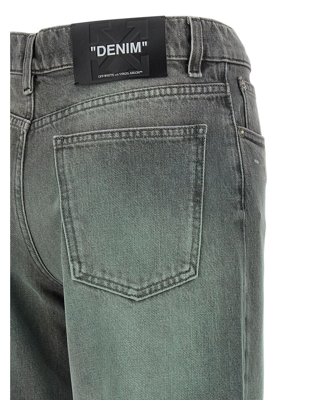 Off-White c/o Virgil Abloh Green Spray Susy Jeans