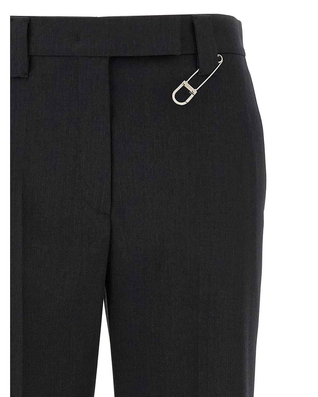Prada Black Prada Virgin Wool Trousers