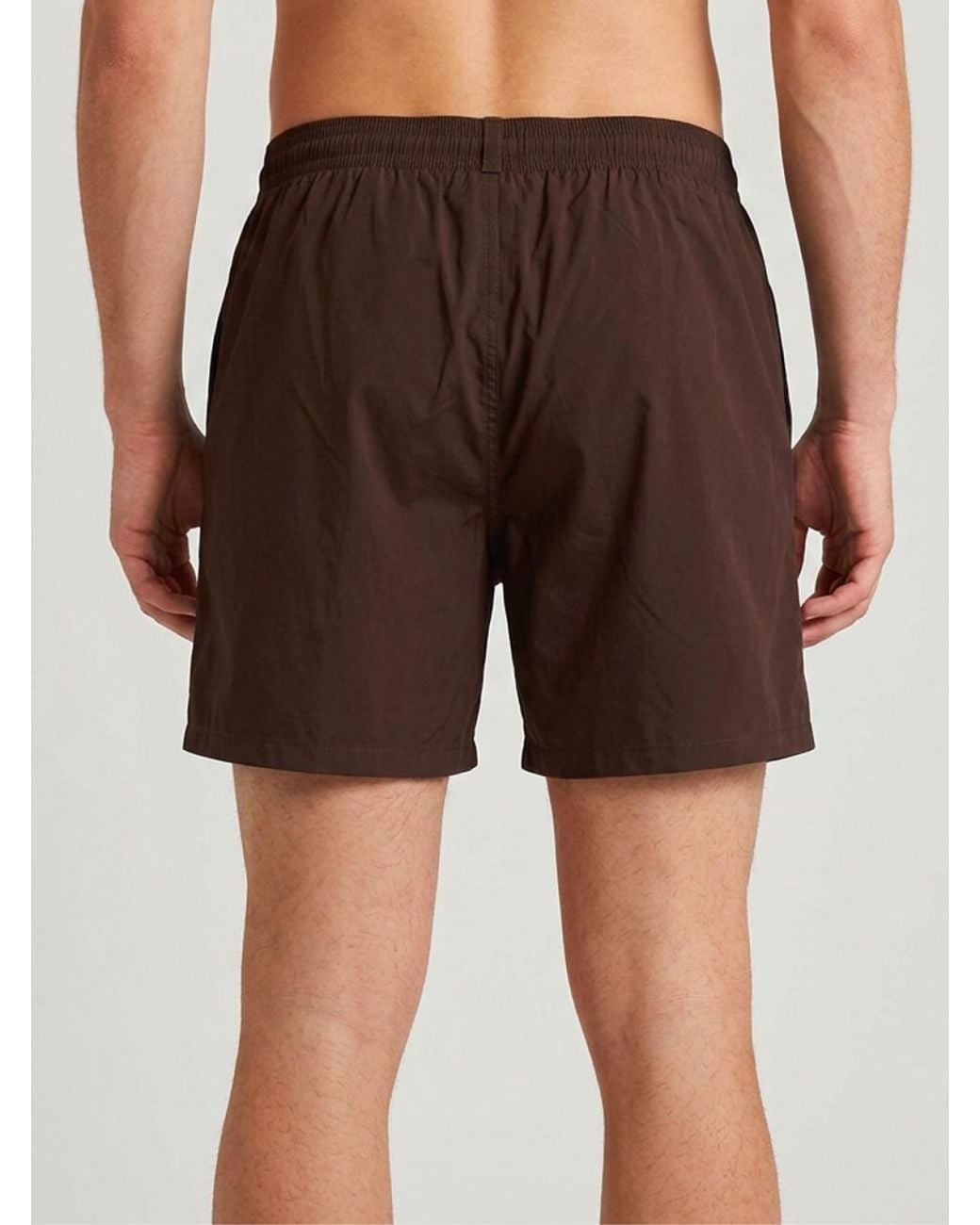 DSquared² Brown Logo Boxer Midi Swim Shorts Clothing Beachwear for men
