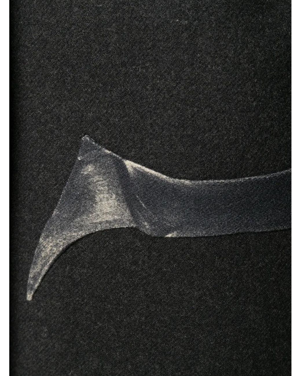 Valentino Black Flowersity Single-Breasted Coat Clothing