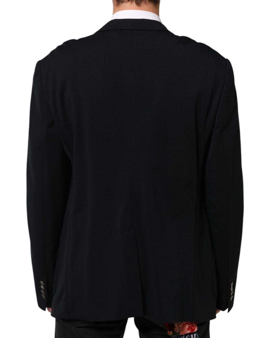 Dolce & Gabbana Black Viscose 2 Buttons Suit Jacket Blazer 05+Pa+Vi