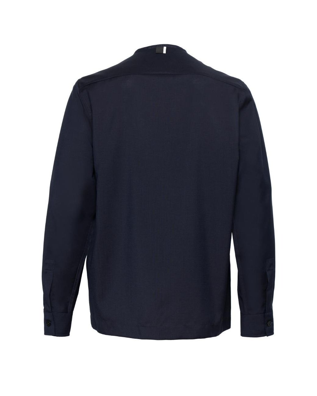 Low Brand Blue Virgin Wool Comfort-Fit Jacket With Double-Slider Zip Closure And Two-Tone Tab for men