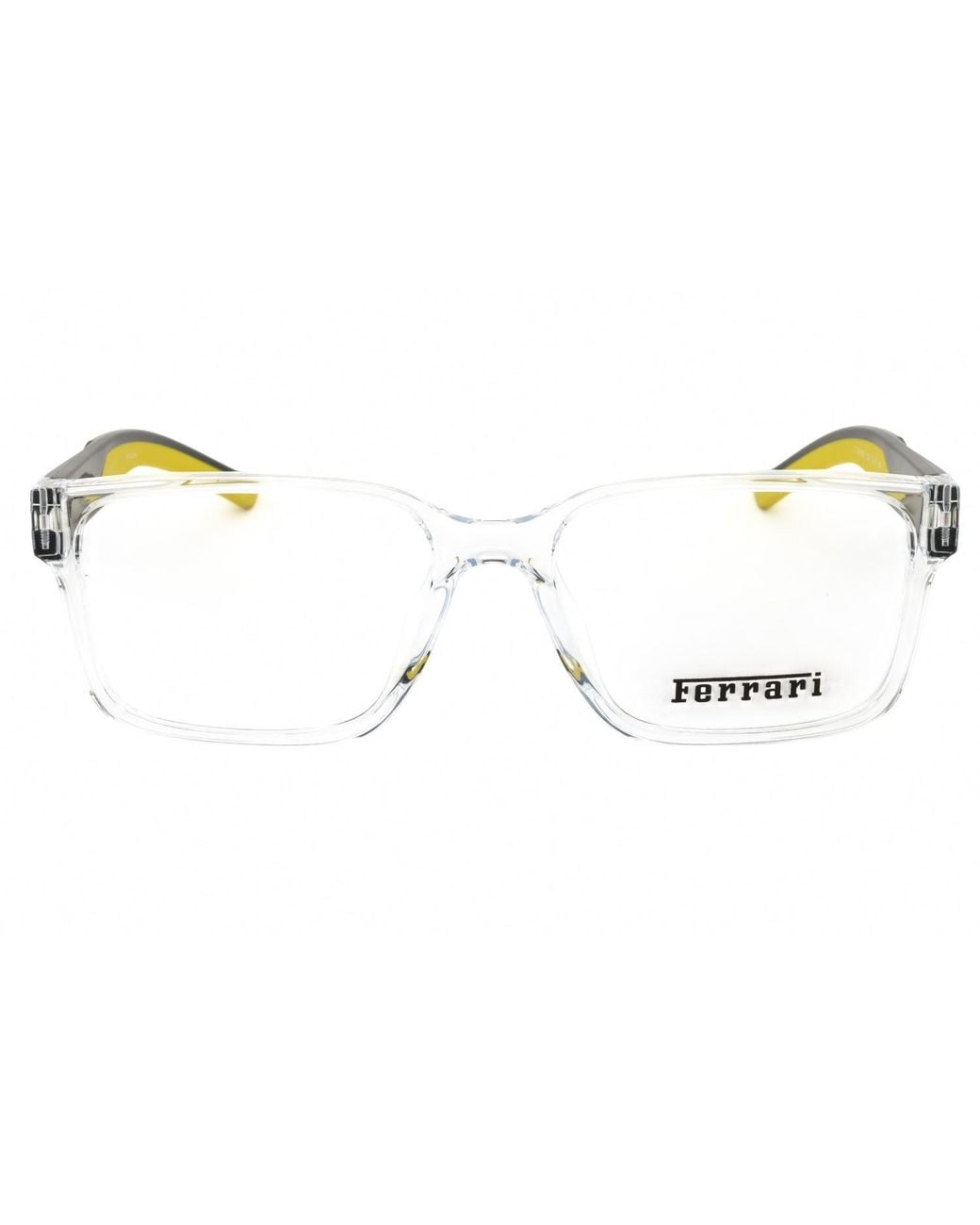 Ferrari Black Ferrari 0Fz8018D Rectangular Acetate Eyeglasses