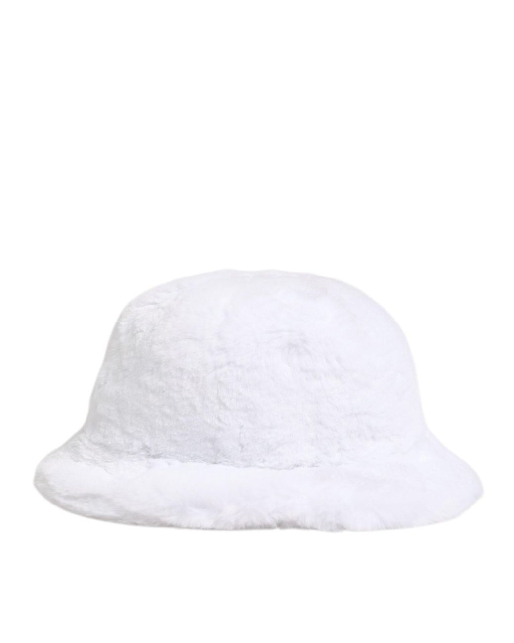 Dolce & Gabbana White Modacrylic Fur Bucket Capello Hat Ma+Pl+Se for men